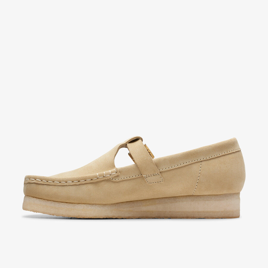 wallabee t-bar - esdoorn suède